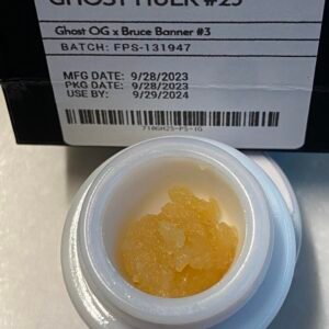 Persy Rosin Ghost Hulk #25 1 oz baller jar