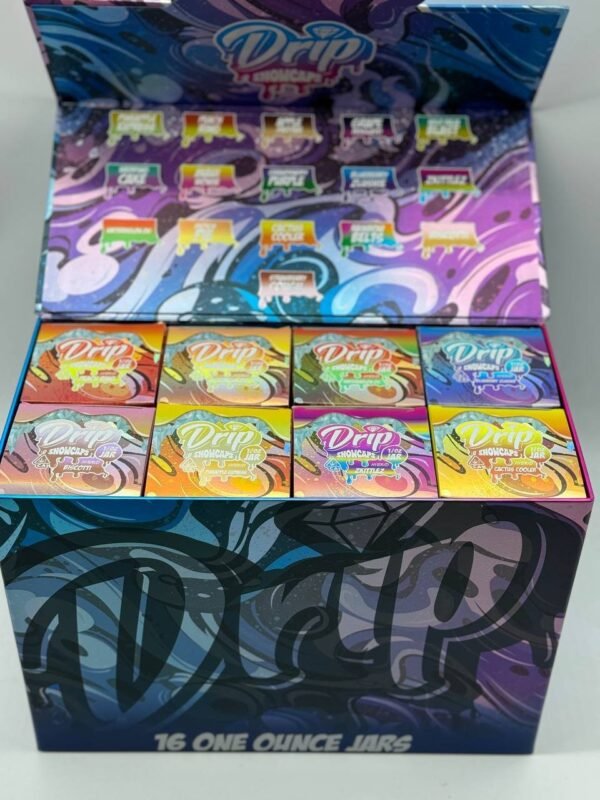Drip Snowcaps Weed LB Box (16oz JaR)